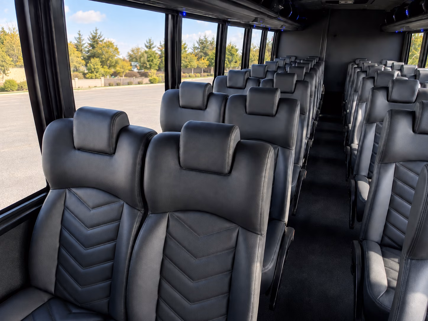 la marque ride in comfort with a la marque winery tour charter bus