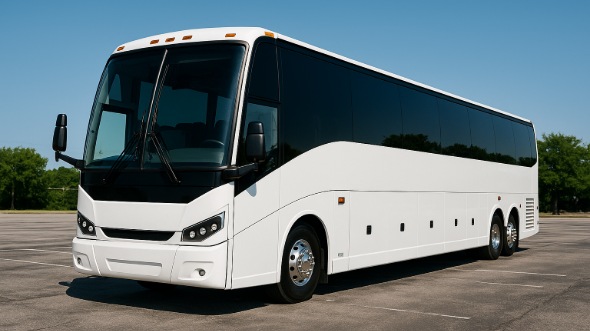 Exterior of Charter Bus Company Galveston's 54 Passenger Charter Bus in Galveston